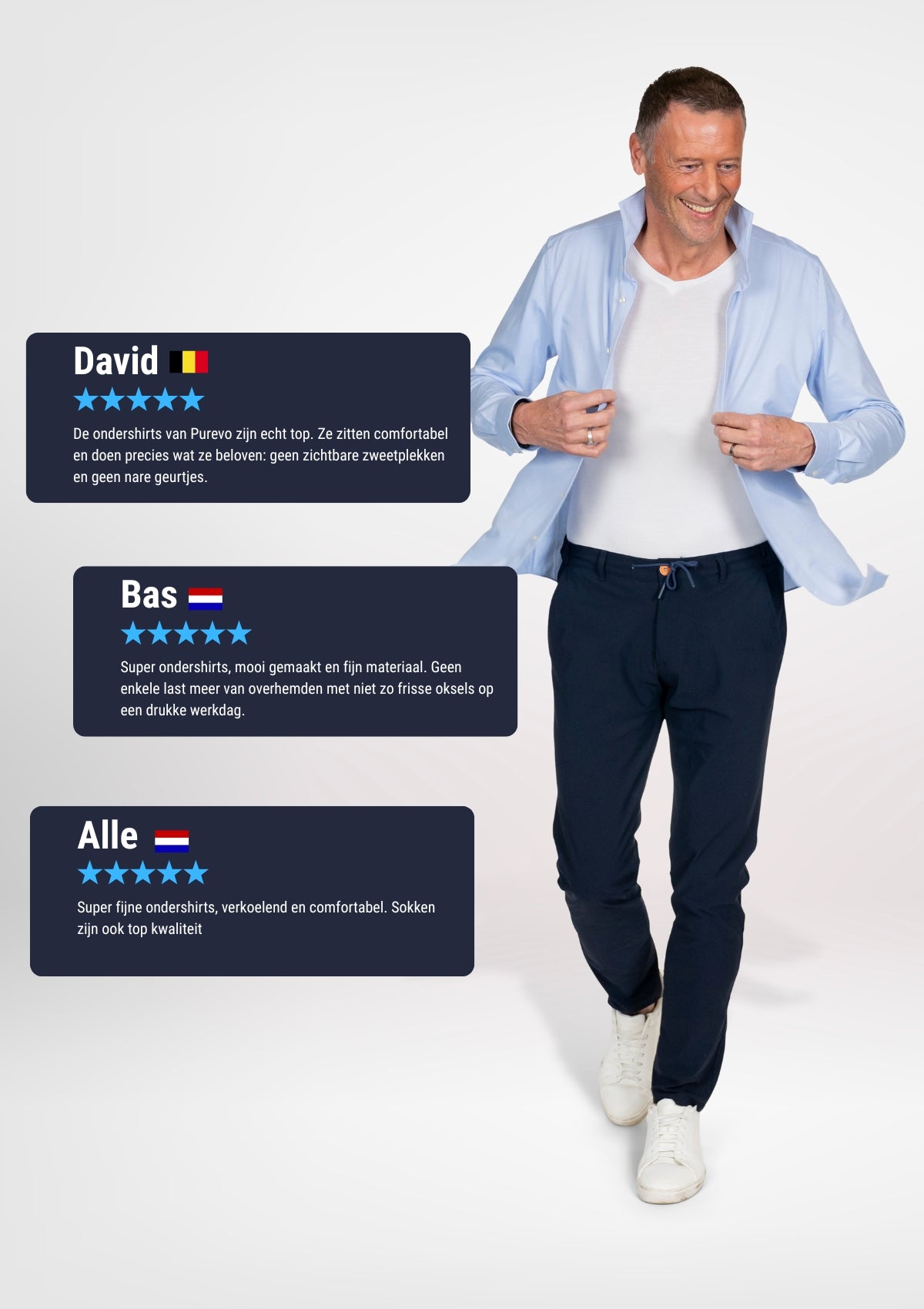 Business pack - 2 ondershirts + 3 paar sokken