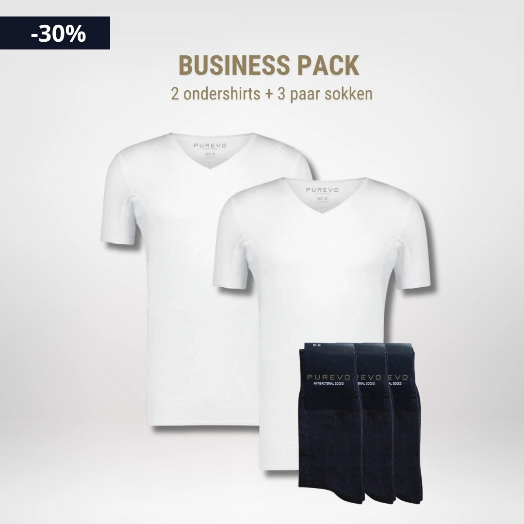Business pack - 2 ondershirts + 3 paar sokken