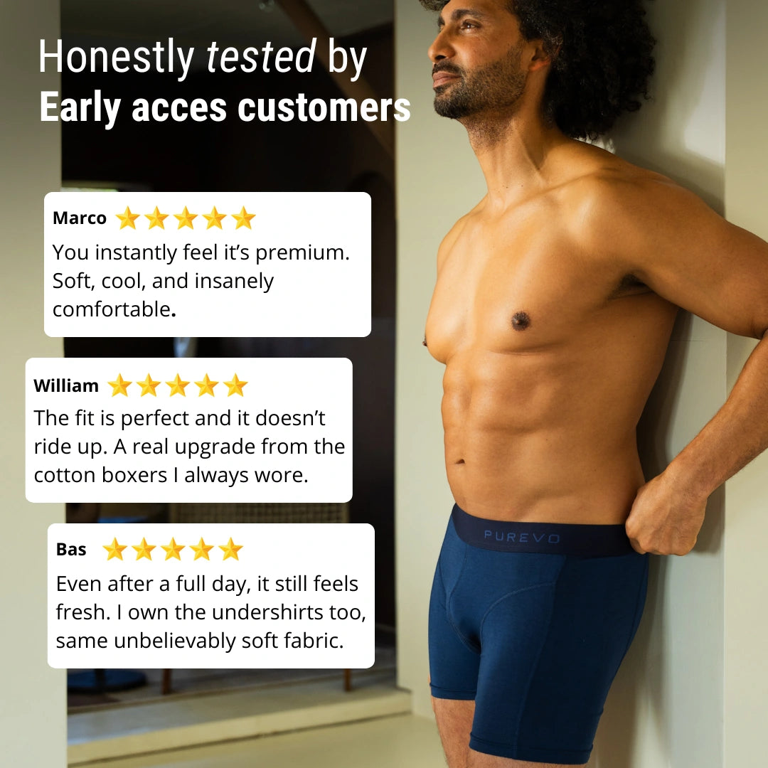 TENCEL™ Comfort Boxershort – Marineblauw – 3-Pack