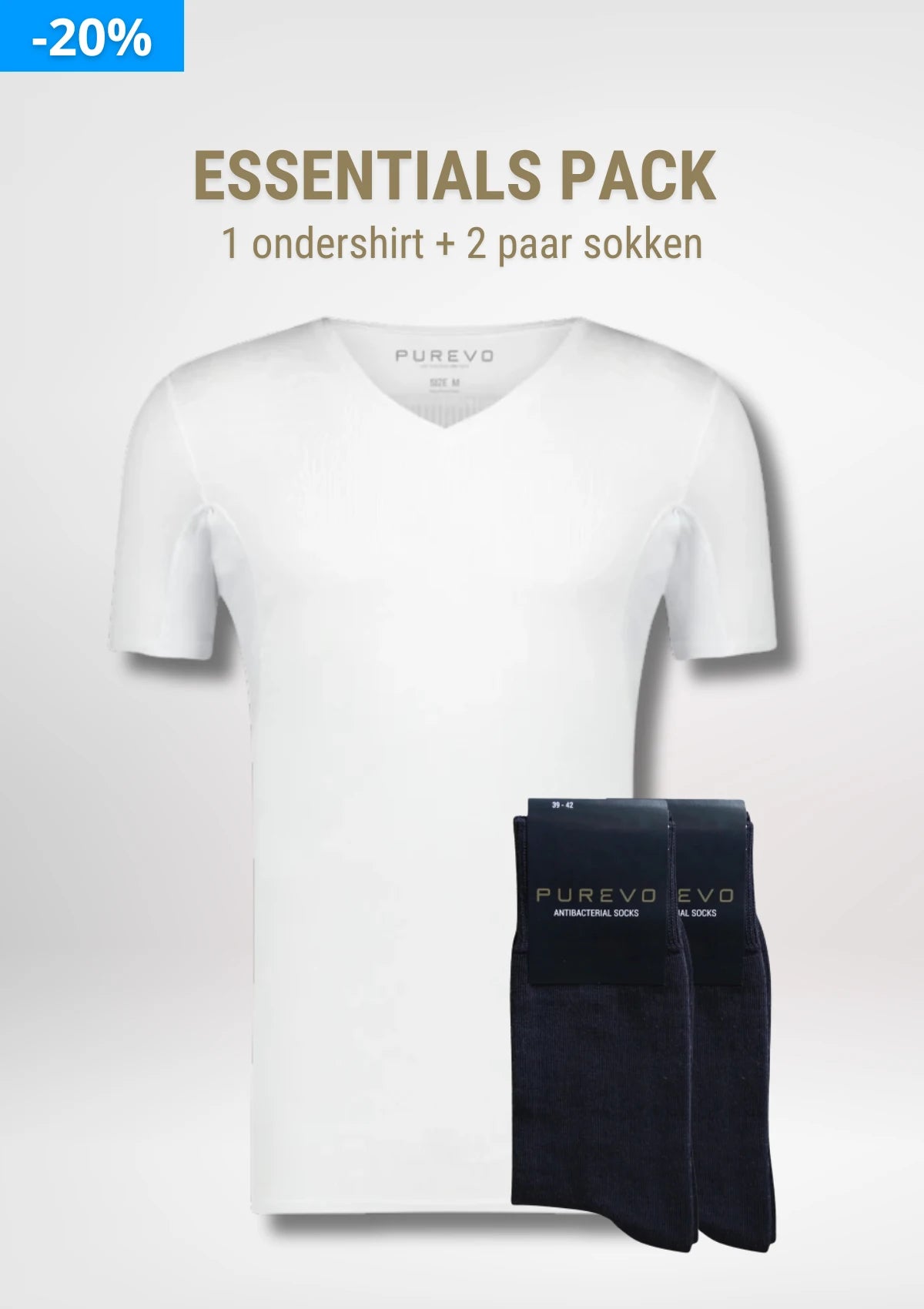 Essentials pack - 1 ondershirt + 2 paar sokken